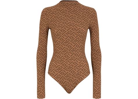 fendi x skims long sleeve bodysuit|Fendi bikini dupe.